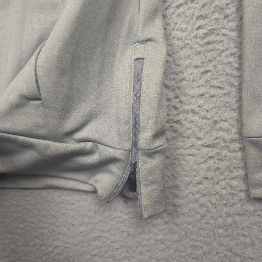 Nike Jordan Jumpman 360 Fleece Crew Sweatshirt Mens XL Gray Side Zip Thumbholes